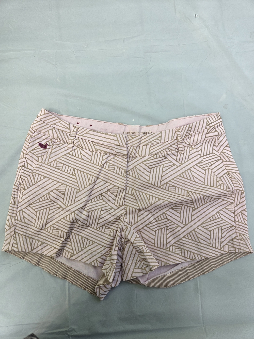 Southern Marsh Pink Geometric Women’s Shorts